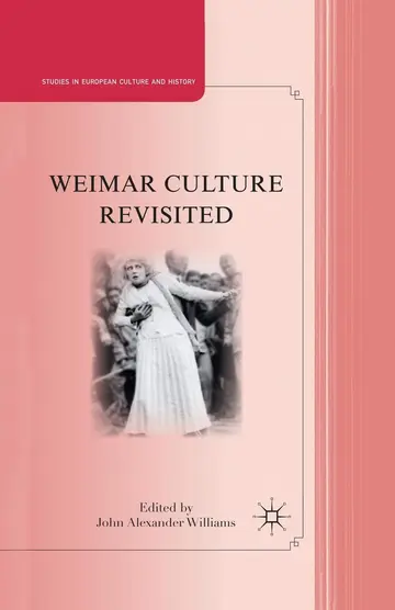 Cover of Weimar Culture Revisited
