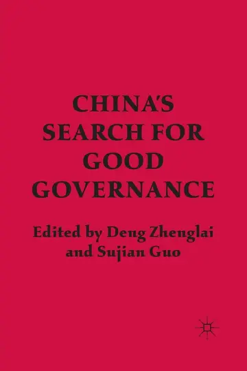 Cover of China s Search for Good Governance