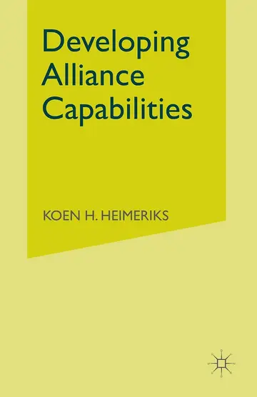 Cover of Developing Alliance Capabilities