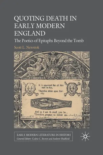 Cover of Quoting Death in Early Modern England