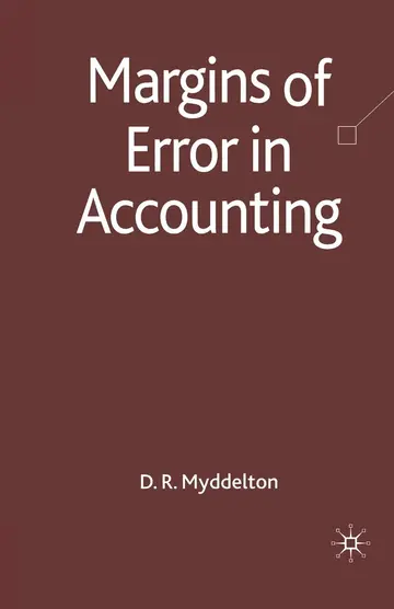 Cover of Margins of Error in Accounting