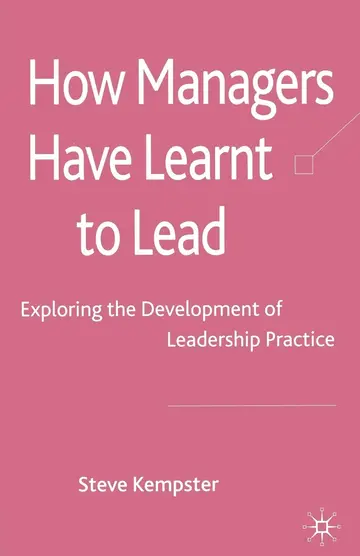 Cover of How Managers Have Learnt to Lead