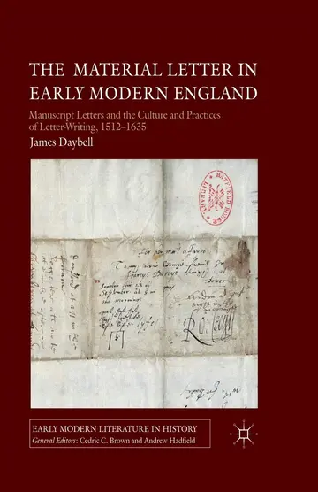 Cover of The Material Letter in Early Modern England