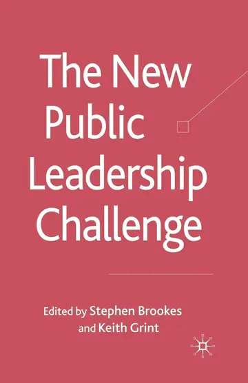 Cover of The New Public Leadership Challenge
