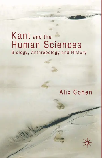 Cover of Kant and the Human Sciences