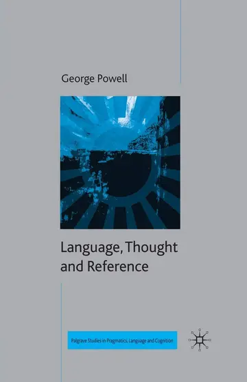 Cover of Language, Thought and Reference