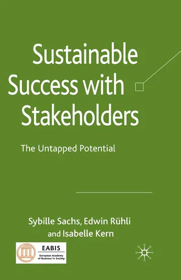 Cover of Sustainable Success with Stakeholders