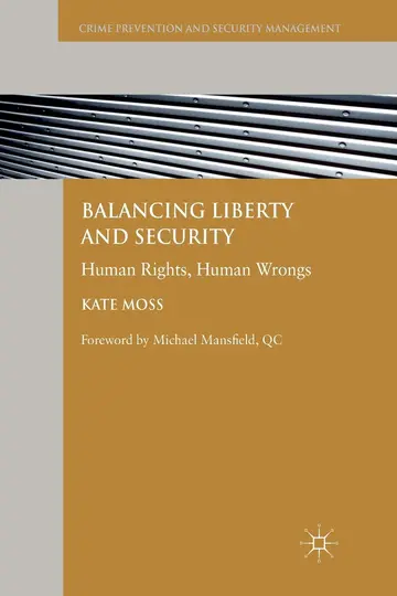 Cover of Balancing Liberty and Security