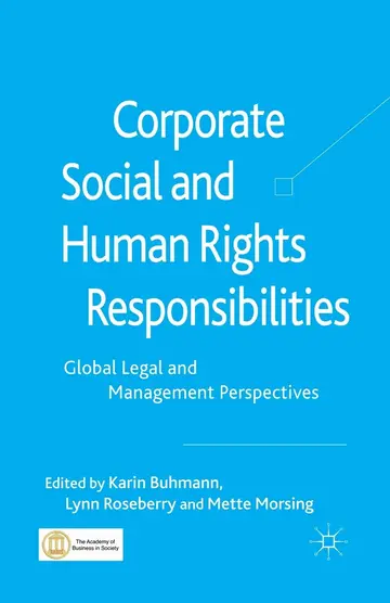 Cover of Corporate Social and Human Rights Responsibilities