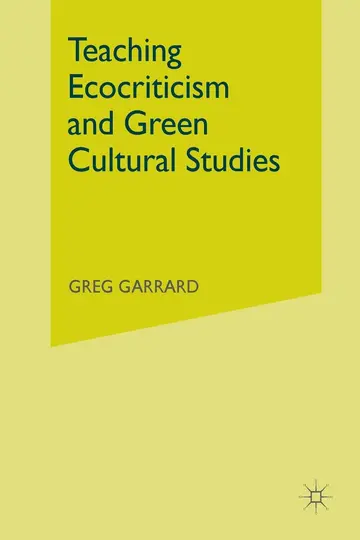 Cover of Teaching Ecocriticism and Green Cultural Studies