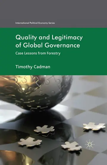 Cover of Quality and Legitimacy of Global Governance