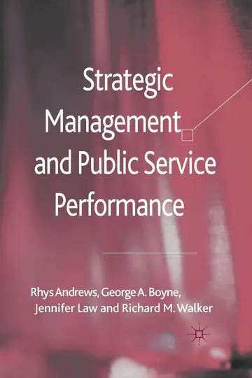 Cover of Strategic Management and Public Service Performance