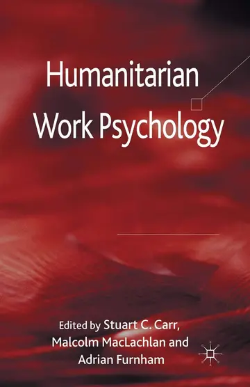 Cover of Humanitarian Work Psychology