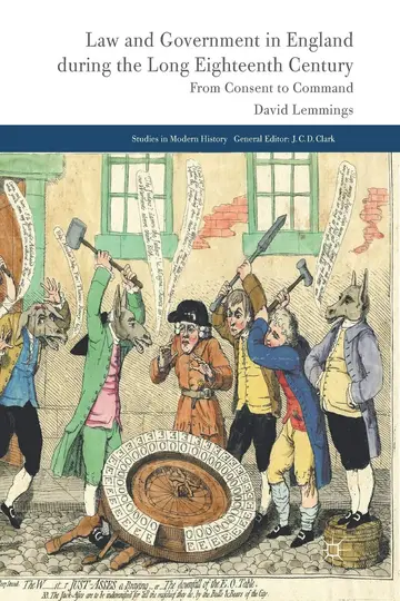 Cover of Law and Government in England During the Long Eighteenth Century