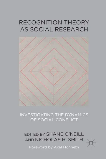 Cover of Recognition Theory as Social Research