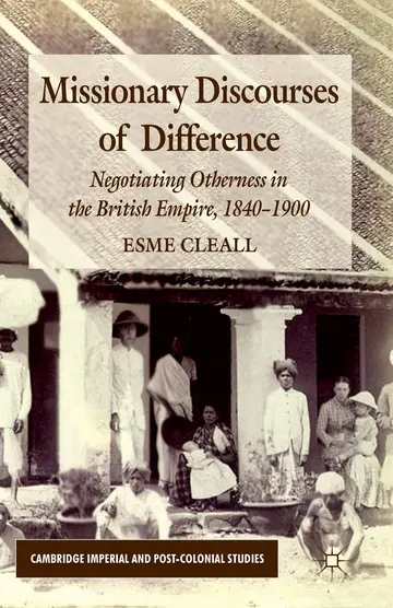Cover of Missionary Discourses of Difference