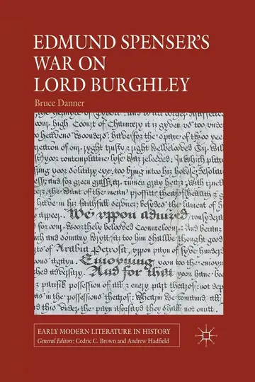 Cover of Edmund Spenser's War on Lord Burghley