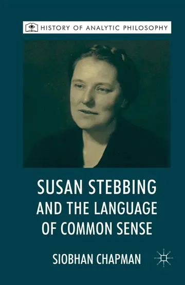 Cover of Susan Stebbing and the Language of Common Sense