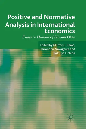 Cover of Positive and Normative Analysis in International Economics