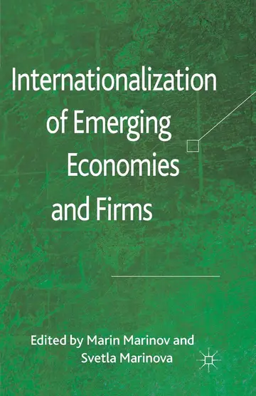 Cover of Internationalization of Emerging Economies and Firms
