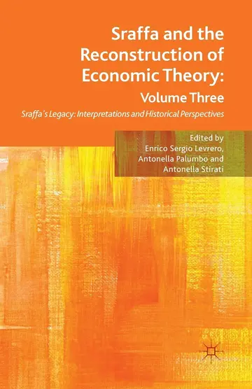 Cover of Sraffa and the Reconstruction of Economic Theory