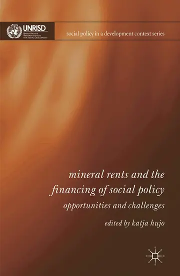 Cover of Mineral Rents and the Financing of Social Policy