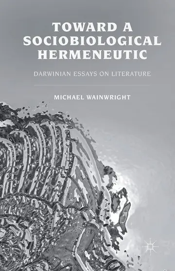 Cover of Toward a Sociobiological Hermeneutic