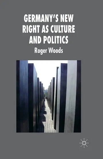 Cover of Germany's New Right as Culture and Politics