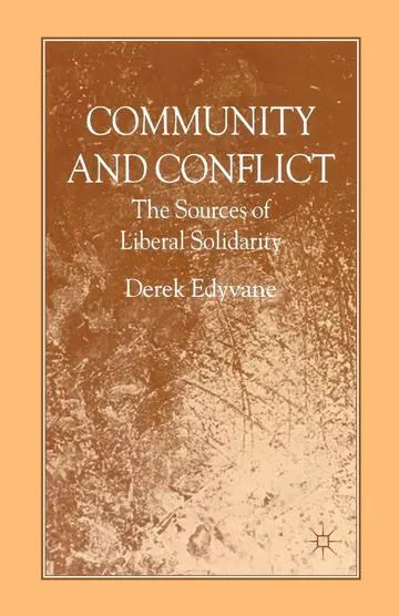 Cover of Community and Conflict