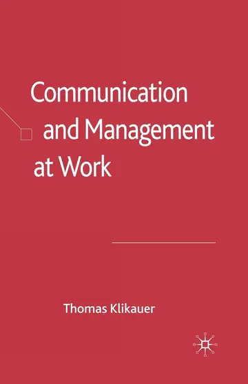 Cover of Communication and Management at Work