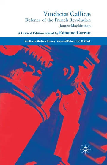 Cover of Vindiciæ Gallicæ