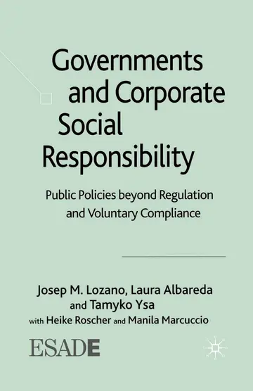 Cover of Governments and Corporate Social Responsibility