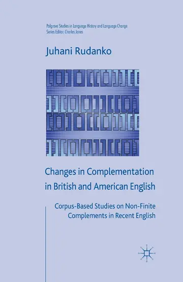 Cover of Changes in Complementation in British and American English