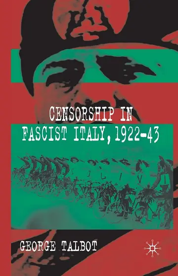 Cover of Censorship in Fascist Italy 1922-43