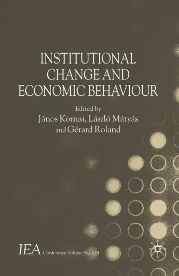 Cover of Institutional Change and Economic Behaviour