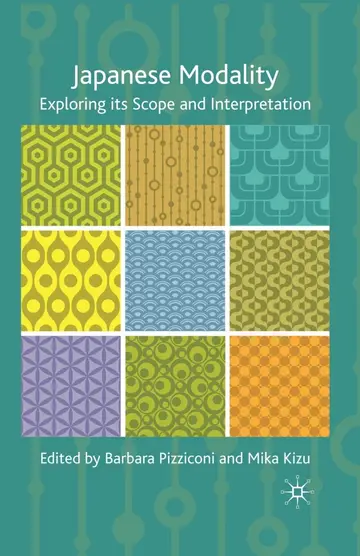 Cover of Japanese Modality