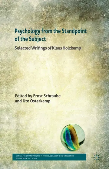 Cover of Psychology from the Standpoint of the Subject