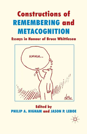 Cover of Constructions of Remembering and Metacognition