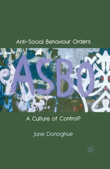 Cover of Anti-social Behaviour Orders