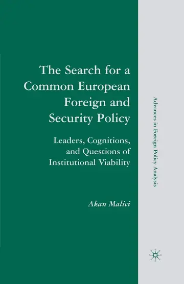 Cover of The Search for a Common European Foreign and Security Policy