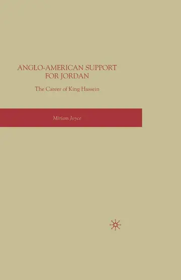Cover of Anglo-American Support for Jordan