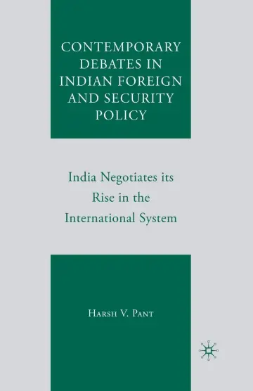 Cover of Contemporary Debates in Indian Foreign and Security Policy