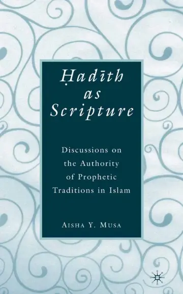 Cover of ?ad?th as Scripture