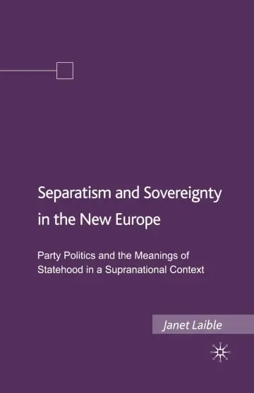 Cover of Separatism and Sovereignty in the New Europe