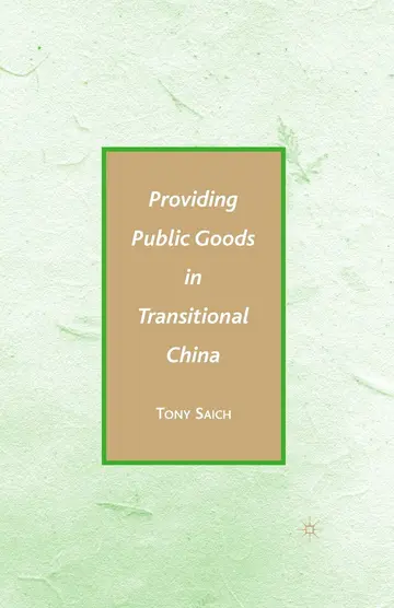 Cover of Providing Public Goods in Transitional China