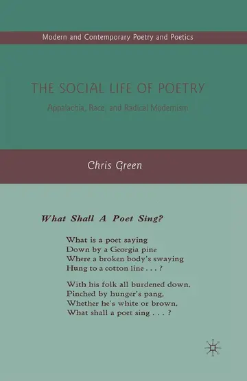 Cover of The Social Life of Poetry