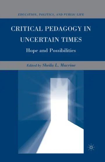 Cover of Critical Pedagogy in Uncertain Times