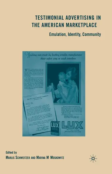 Cover of Testimonial Advertising in the American Marketplace