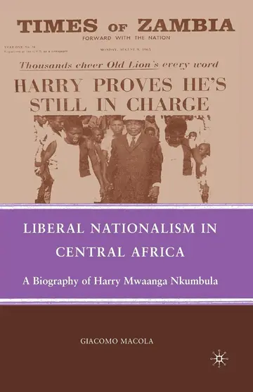 Cover of Liberal Nationalism in Central Africa