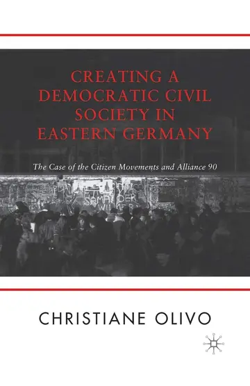 Cover of Creating a Democratic Civil Society in Eastern Germany
